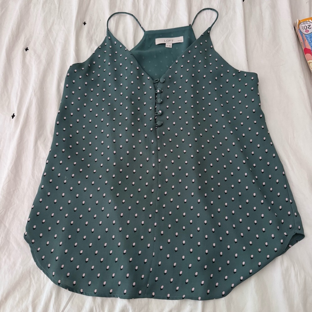 LOFT Floral Camisole - Small Petite